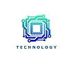 Icono de chip de computadora de tecnología para chatbot de aplicaciones de IA | Ilustración vectorial