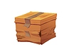 Vector clipart: Damaged and crumpled cargo cardboard box package