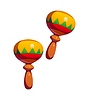 Vector clipart: Cartoon maracas brazil carnival party celebration