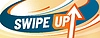 Vector clipart: Swipe up banner with large dynamic upward arrow