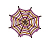Vector clipart: Cartoon groovy Halloween spiderweb cobweb symbol