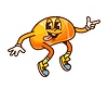Cartoon grooviger Halloween-Gelee-Bonbon-Charakter | Stock Vektrografik