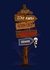 Vector clipart: Scary Halloween sign board or arrow pointer