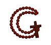 Vector clipart: Day of Dead font cross beads letter G