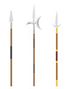 Vector clipart: battle spear medieval stock