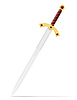 Vector clipart: battle sword medieval stock