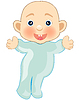 Vector clipart: Child infant is insulated