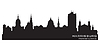 Vector clipart: Harrisburg Pennsylvania city skyline silhouette