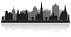 Vector clipart: Harrisburg Pennsylvania city skyline silhouette