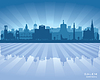 Vector clipart: Salem Oregon city skyline silhouette