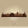 Vector clipart: Salem Oregon city skyline silhouette