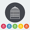 Vector clipart: Cage icon