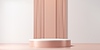 Vector clipart: Beige pedestal podium stage with vertical panel