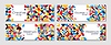 Vector clipart: Abstract banners with modern geometric pattern