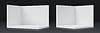 3d corner wall room minimalist mockup white box | Stock Vector Graphics
