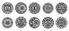 Vector clipart: Tribal Maori tattoo. set of indigenous arts