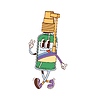 Vector clipart: Cartoon groovy medical spray medicine character