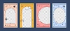 Y2k vertical poster templates with story frame