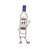 Vodka beverage bottle groovy happy character