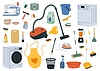 Vector clipart: Home appliance, kitchenware and kitchen utensil
