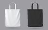 Vector clipart: Tote bag mockup, realistic 3d templates
