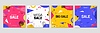 Sale Memphis banners for shop discount promo offer