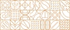 Nut and legume modern line geometric pattern