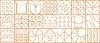 Abstract bakery and bread line geometric pattern