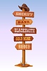 Western signboard wooden signs, wild west signage