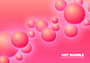 Abstract background with hot pink shiny balls