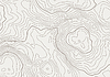 Vector clipart: Topographic map background with altitude lines.