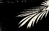Vector clipart: Plam leaves on tropical beach sand background in
