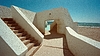 Estructura de hormigón modernista con geometría | Ilustración