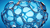 Photo 300 DPI: Transparent molecular structure with glass-like