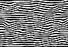 Wavy black and white horizontal lines pattern with