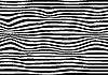 Vector clipart: Wavy black and white horizontal lines pattern with