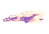 Vector clipart: Vibrant artistic dotwork cloud with soft pastel