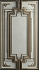 Elegante marco rectangular art deco. Adornado | Ilustración