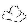 Vector clipart: cloud. Cartoon cute sky