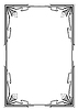 Vector clipart: Frame in art nouveau style. Decorative geometric