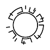 Vector clipart: sun. Vacation or journey item