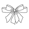 Vector clipart: Satin bow . Ribbon with knot for gift card and