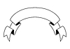 Vector clipart: ribbon. Decorative abstract banner