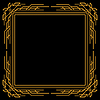 Vector clipart: Line geometric frame. Tribal ethnic decorative