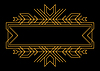 Vector clipart: Line geometric frame. Tribal ethnic decorative