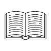 Vector clipart: s of open book. Image for education and school