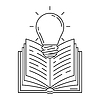 Лампочка и книга. Идея-концепт. Изображение для | Векторный клипарт