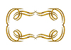 Vector clipart: Vintage swirling frame. Retro decorative curling