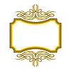 Vector clipart: Vintage swirling frame. Retro decorative curling