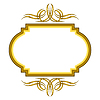 Vector clipart: Vintage swirling frame. Retro decorative curling